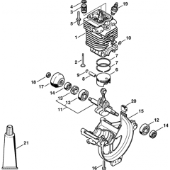 Cylinder, Engine Pan Assembly