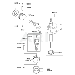 Piston/Crankshaft for Kawasaki