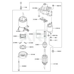 Starter for Kawasaki FD440V