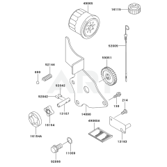 Kawasaki FD501D Lubrication