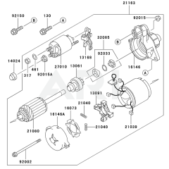 Starter for Kawasaki FD501D