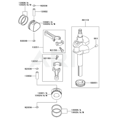 Piston/Crankshaft for FD501V