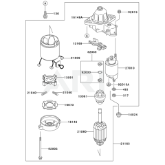 Starter for Kawasaki FD501V