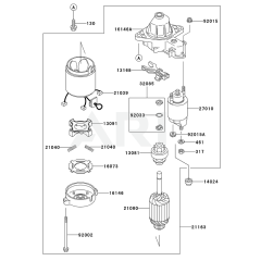 Starter for Kawasaki FD590V