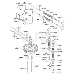Valve/Camshaft for Kawasaki FD590V