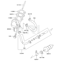 Fuel Tank & Valve for Kawasaki