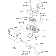 Air Filter/Muffler for FD620D