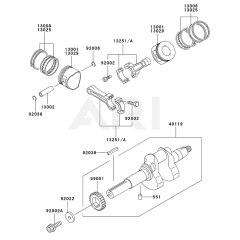 Piston/Crankshaft for Kawasaki