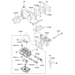 Carburetor for Kawasaki FD671D