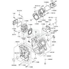 Cylinder / Crankcase for FD671D