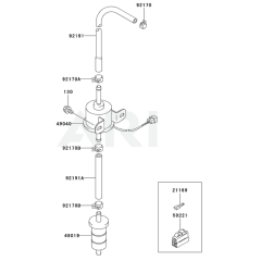 Fuel Tank & Valve for FD671D