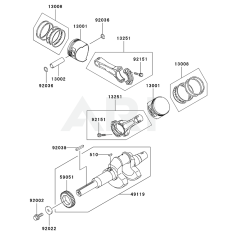 Piston/Crankshaft for Kawasaki