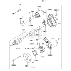Starter for Kawasaki FD711D