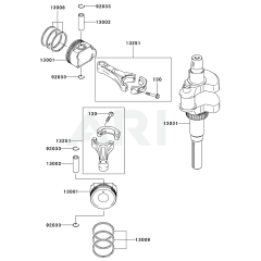 Piston/Crankshaft for FD731V