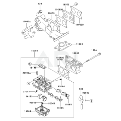Kawasaki FD750D Carburettor