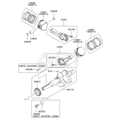 Piston & Crankshaft for FD791D