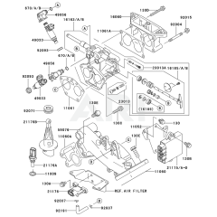 Throttle Equipment for Kawasaki
