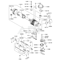 Air Filter & Muffler for FD851D