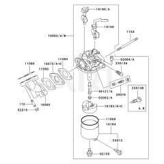 Carburettor for Kawasaki FE120D