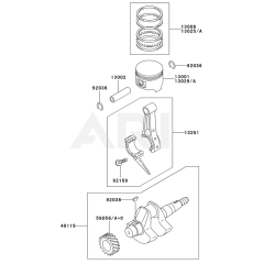 Piston & Crankshaft for FE120G