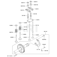 Valve/Camshaft for Kawasaki