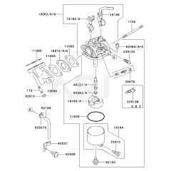 Carburettor for Kawasaki FE120G