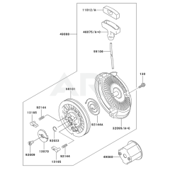 Starter for Kawasaki FE170D