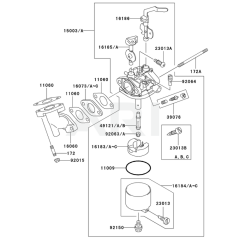 Carburettor for Kawasaki FE170D