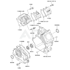 Cylinder & Crankcase for FE170D