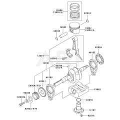 Piston & Crankshaft for FE250D