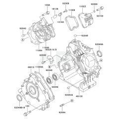 Cylinder/Crankcase Kawasaki FE250D