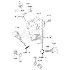 Kawasaki FE250D Lubrication