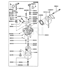 Carburettor for Kawasaki FE290D