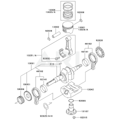 Piston & Crankshaft for FE290R