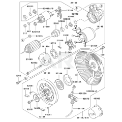 Starter for Kawasaki FE350D
