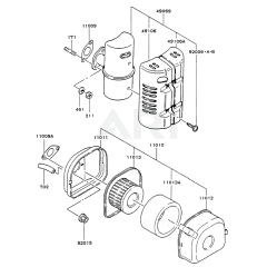 Air Filter & Muffler FG150G