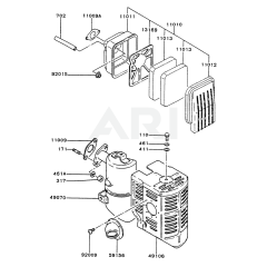 Air Filter & Muffler for FG200D