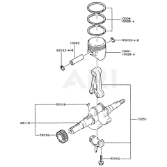 Piston/Crankshaft for FG200D