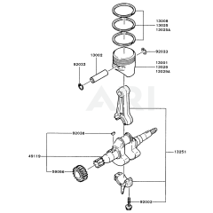 Piston/Crankshaft for FG200R