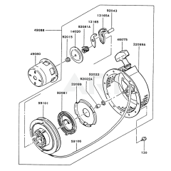 Starter for Kawasaki FG200R