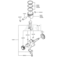 Piston/Crankshaft Kawasaki FG270G