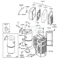 Air Filter & Muffler for FG300D