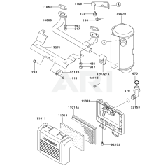 Air Filter/Muffler for FH381V