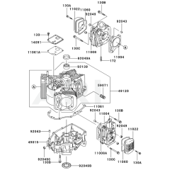 Cylinder / Crankcase for Kawasaki