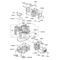 Cylinder & Crankcase for FH430V