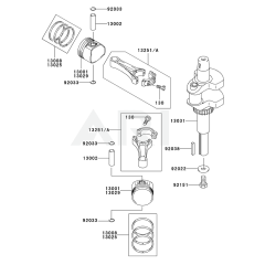 Piston/Crankshaft for FH451V