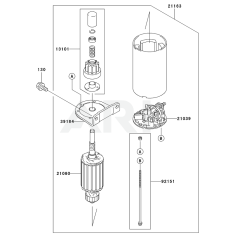 Starter for Kawasaki FH451V