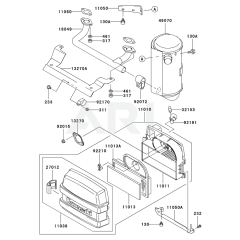 Air Filter & Muffler for FH451V