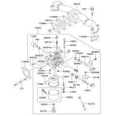 Carburettor for Kawasaki FH451V