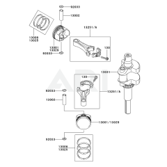 Piston/Crankshaft for FH480V